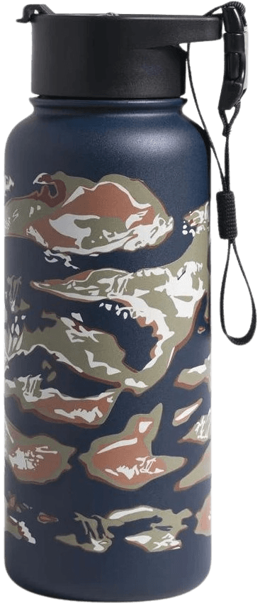 United by Blue Insulated Steel Bottle termospullo, 946 ml, Midnight Lakeside