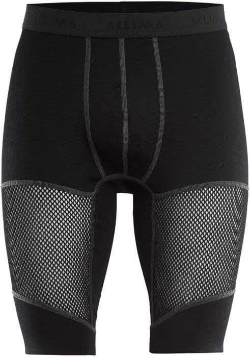 Aclima WoolNet Shorts Long Man Pikimusta