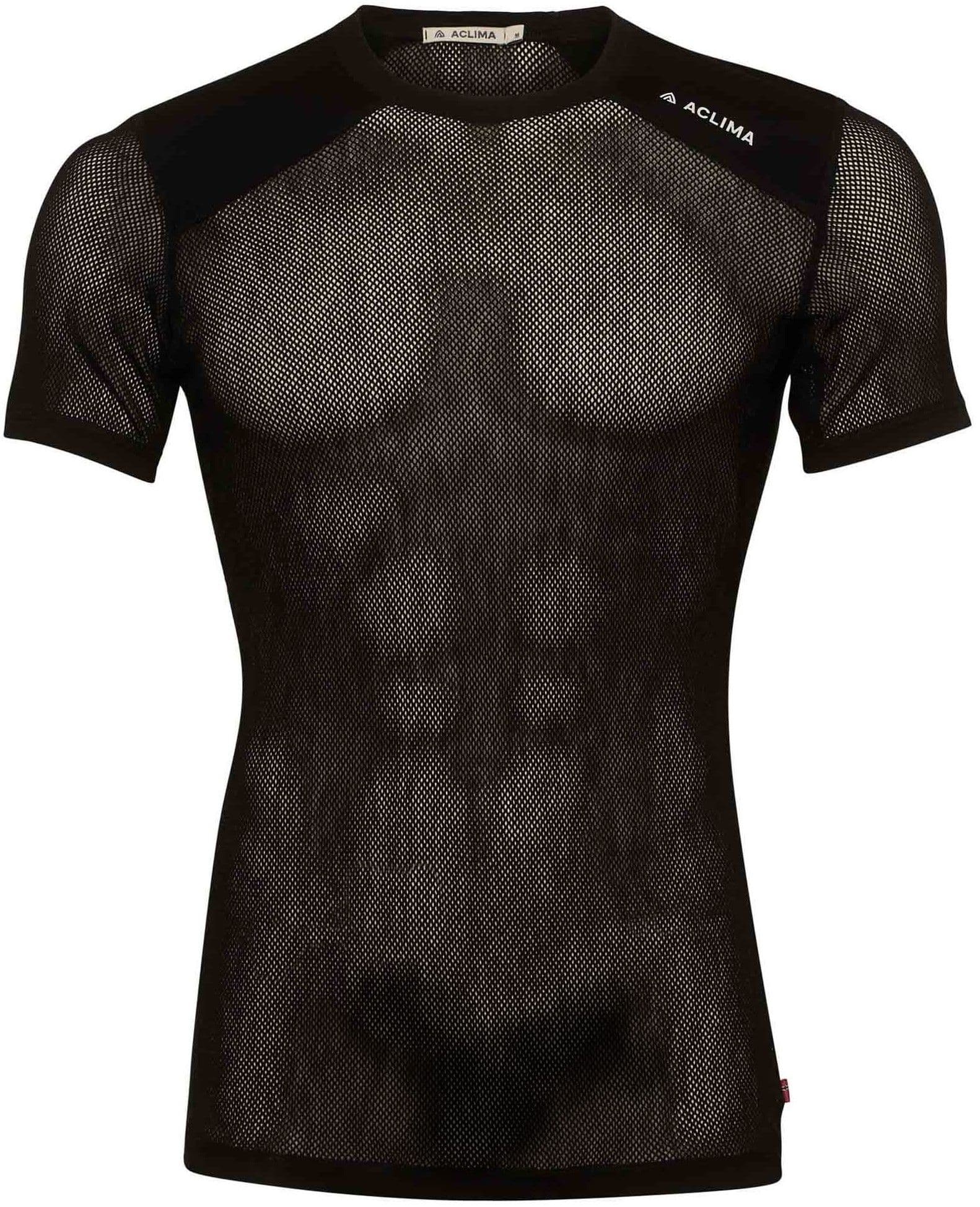 Aclima WoolNet Light T-Shirt lyhythihainen verkkoaluspaita, musta