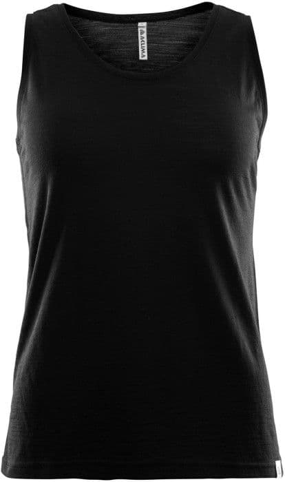 Aclima LightWool Singlet Woman naisten hihaton, musta