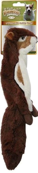 Pawise Hundleksak Stuffingless 35 cm Ekorre