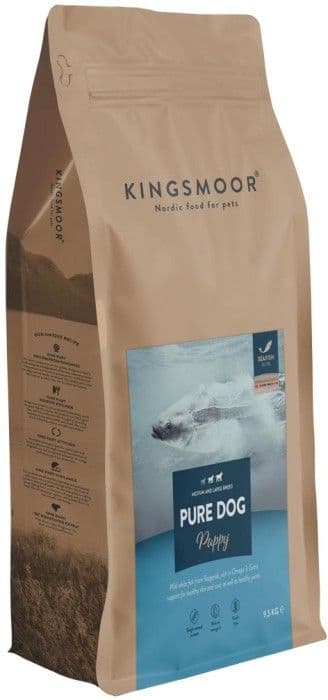 Kingsmoor Nordisk villinä pyydettyä kalaa pennuille suurille koirille 9,5 kg