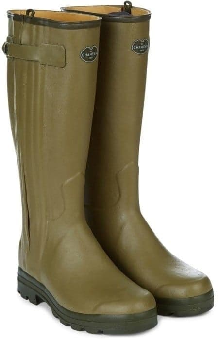 Le Chameau M's Chasseur Leather Lined Boot Vihreä