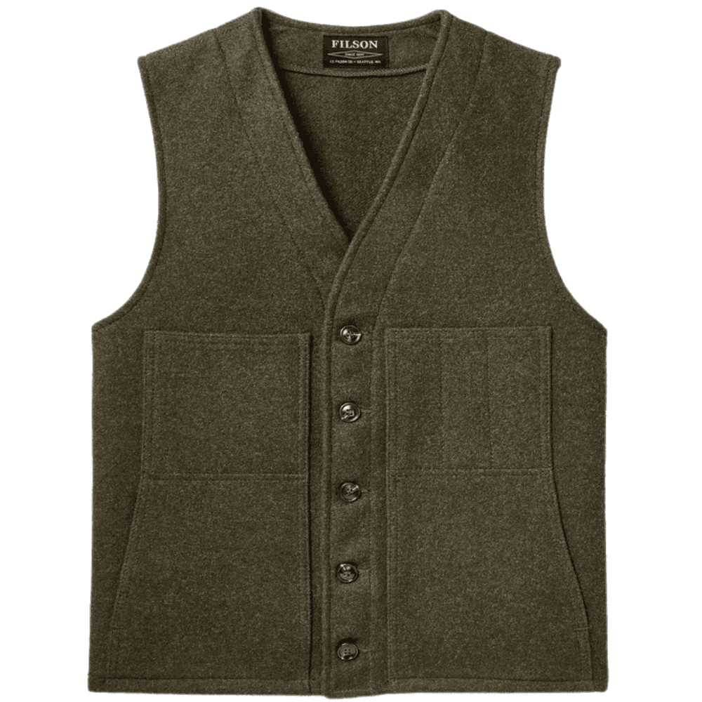 Filson Mackinaw Wool Vest Metsänvihreä