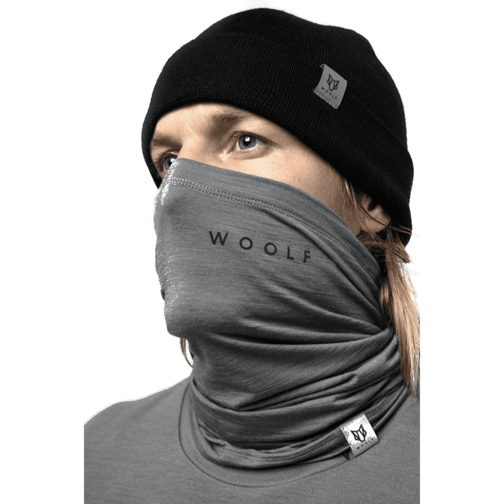 Woolf Merino Tinden Neck Gaiter Harmaa