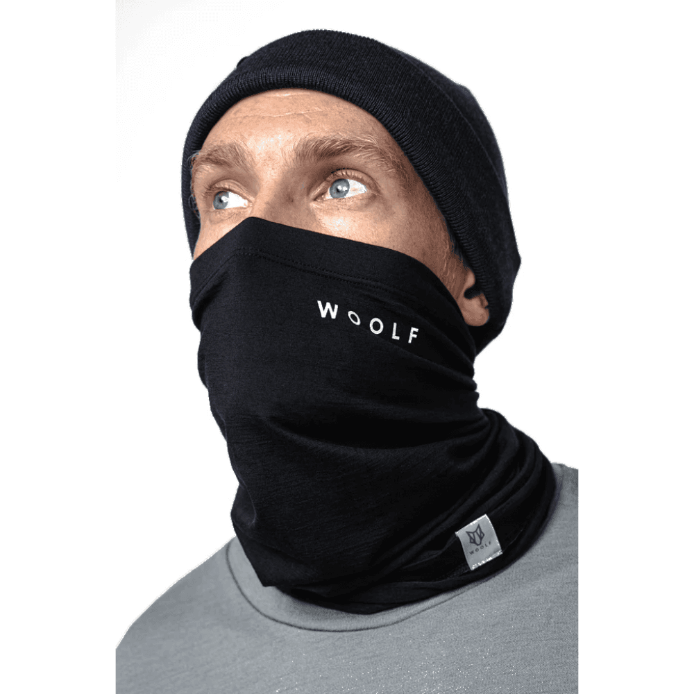 Woolf Merino Tinden Neck Gaiter Musta