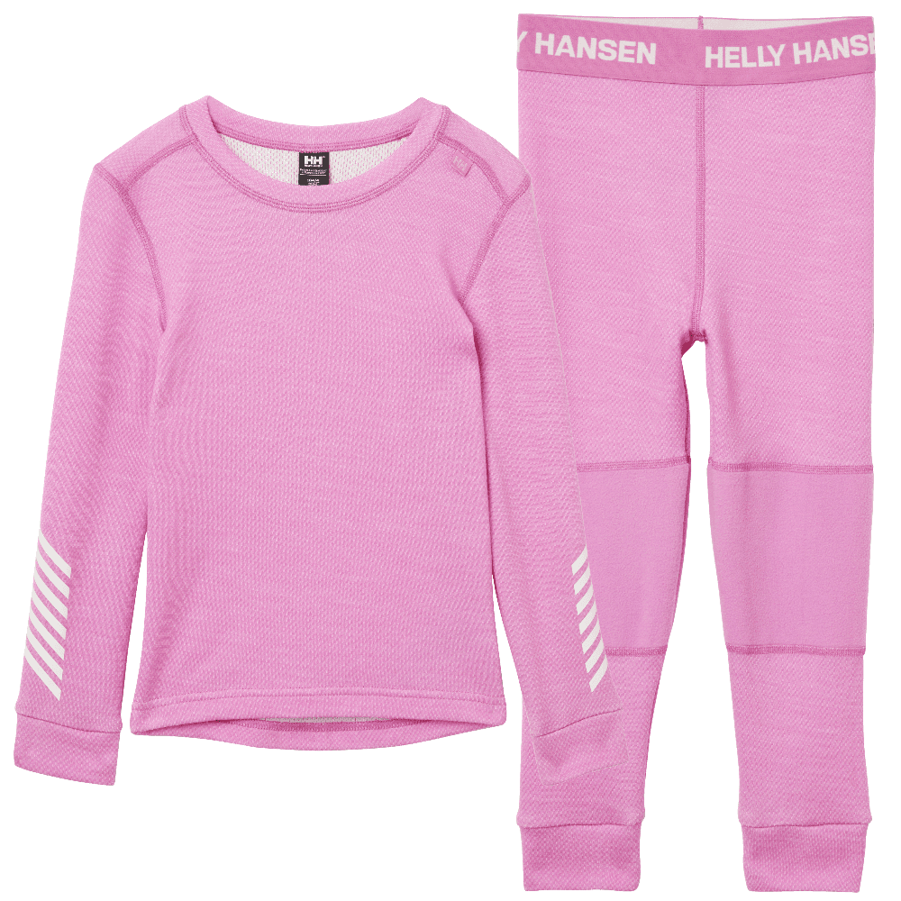 Helly Hansen Lifa Merino Set -lasten alusasusetti, Meta Pink