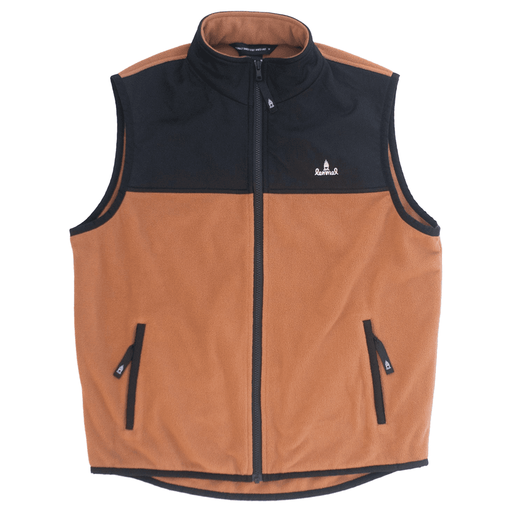 Lemmelkaffe Fleece Vest "Murto" Poltettu oranssi (Burnt Orange)