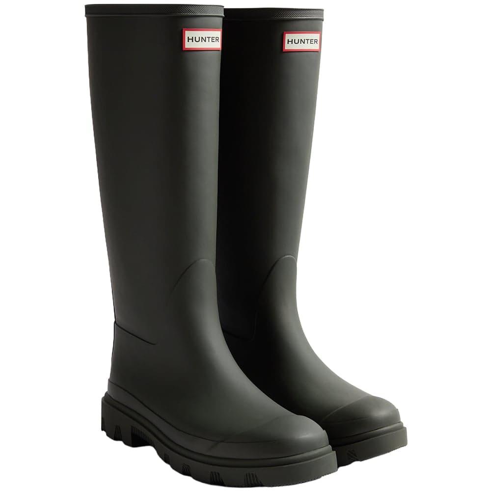 Hunter Boots Downpour Tall Boot Tumma oliivinvihreä