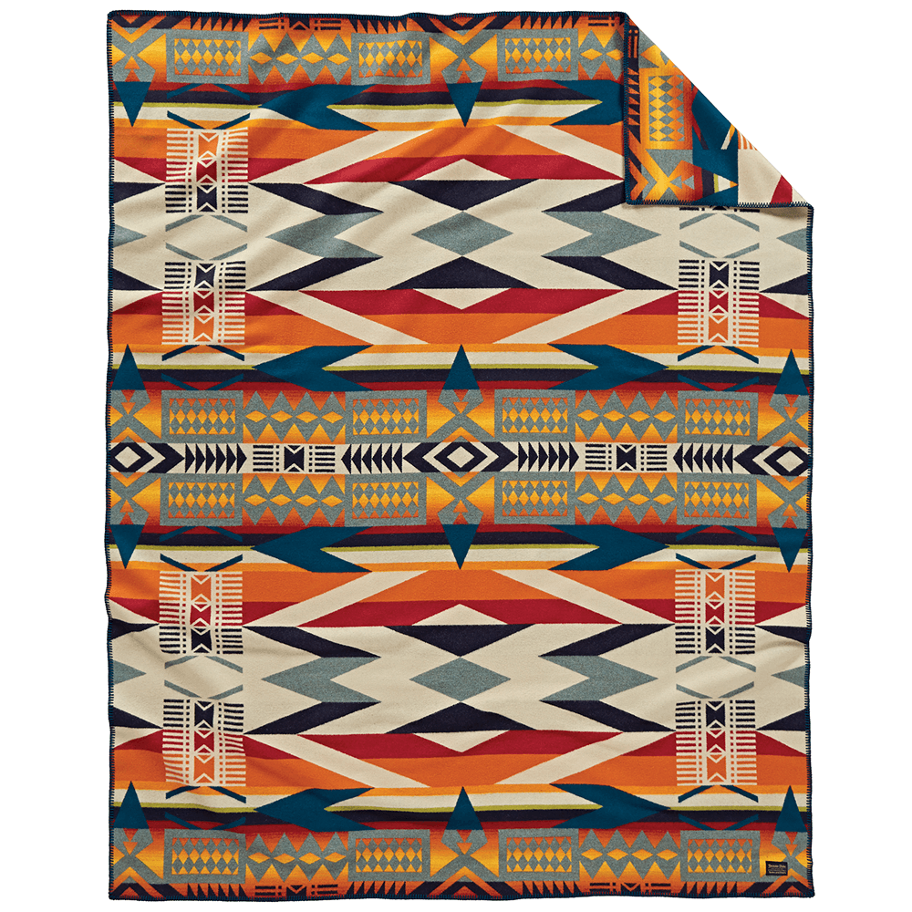 Pendleton Unnapped Jacquard Robe Fire Legend Sunset