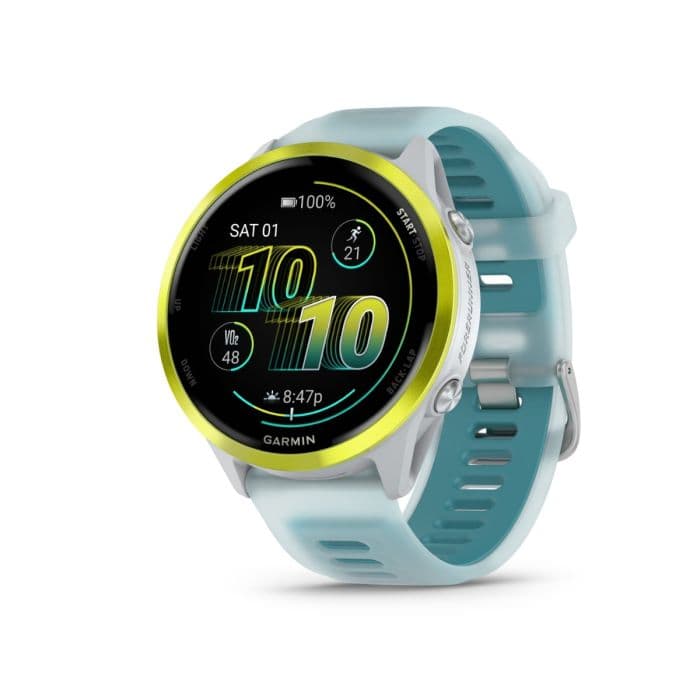 Garmin Forerunner® 570 47 mm GPS-juoksukello, valkoinen — rannesykemittaus, edistyneet treeniominaisuudet ja älyilmoitukset