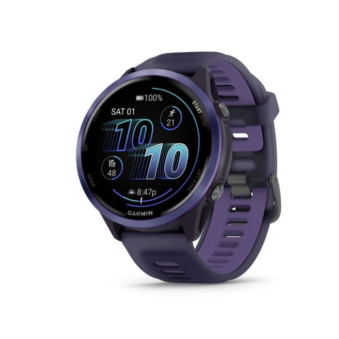 Garmin Forerunner® 570 47 mm violetti – GPS-juoksukello, edistyneet harjoitus- ja sykemittaukset