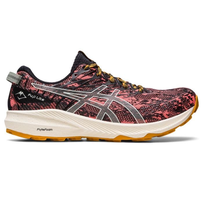 ASICS FUJI LITE™ 3 K. 39 Musta/Vaaleanpunainen - Kevyet Maastokengät Erinomaisella Pito- ja Iskunvaimennuksella