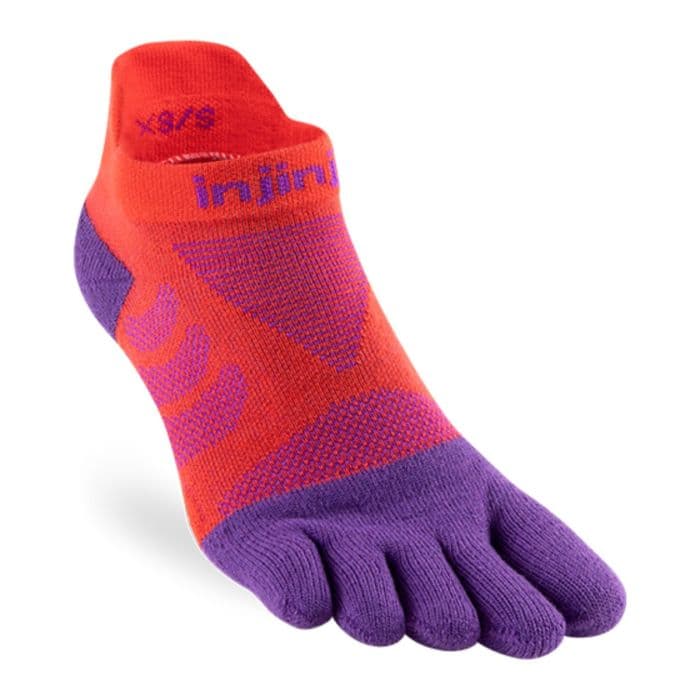 Injinji Ultra Run No-show Sukat XS/S 35-40 Naisille - Punainen