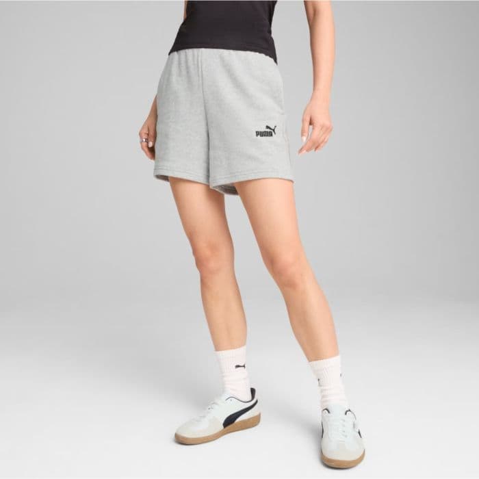 PUMA ESS Small No. 1 Logo 5 Inch High-Waist Shorts TR (s) K. L Harmaa Naiset