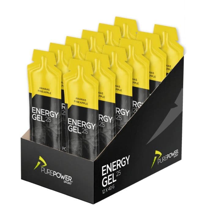 PurePower Energy Gel Pineapple 12X40g. K. ONE SIZE Keltainen Unisex
