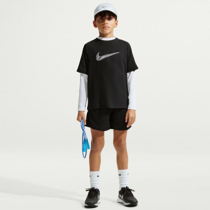 Nike Dri-FIT Multi SS Tee HBR K. L 146-156 Musta Lapset