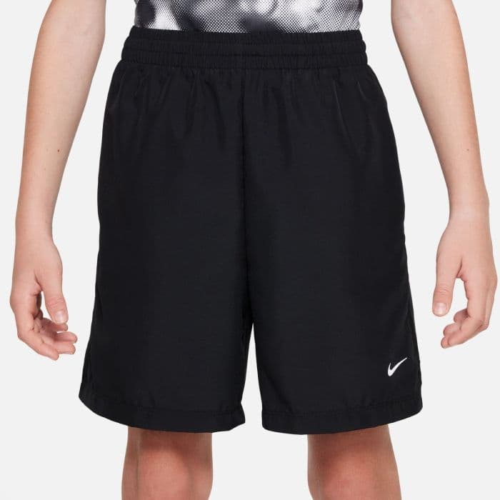 Nike Dri-FIT Multi Woven Shorts K. L 146-156 - Mustat juoksushortsit hengittävästä materiaalista