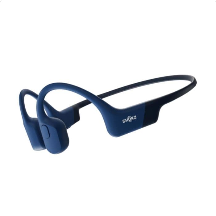 Shokz OpenRun USB-C Kuulokkeet - Yksi Koko, Sininen, Erityisesti Juoksijoille, Mukautuva Ääni ja Kevyt Muotoilu