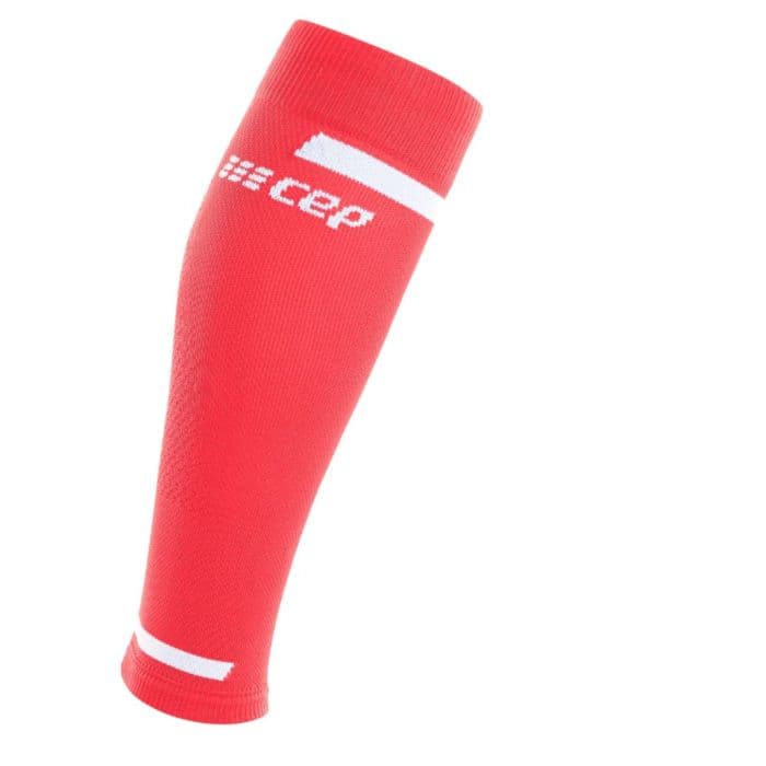 CEP V4 Juoksu Kompressiosukat 45-50 CM - Vaaleanpunaiset Calf Sleeves Parantavat Suorituskykyä ja Tukevat Jalkoja