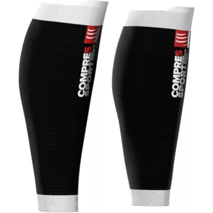 Compressport R2v2 O2 K. T3 38-42cm Valkoinen / Musta Unisex