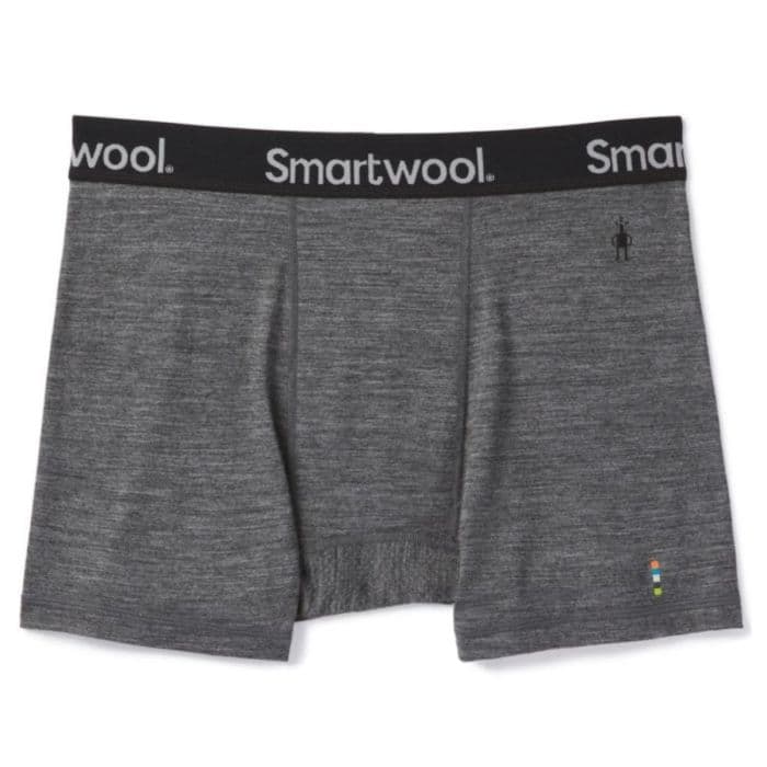 Smartwool Boxer Briefit - Merinovillaiset Alusvaatteet Juoksuun, Koko S, Harmaa
