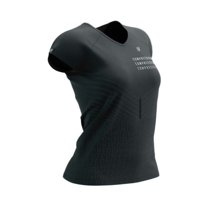 Compressport Performance SS T-paita K. XS - Musta, Kevyt ja Hengittävä Juoksupaita Aktiiviseen Liikuntaan