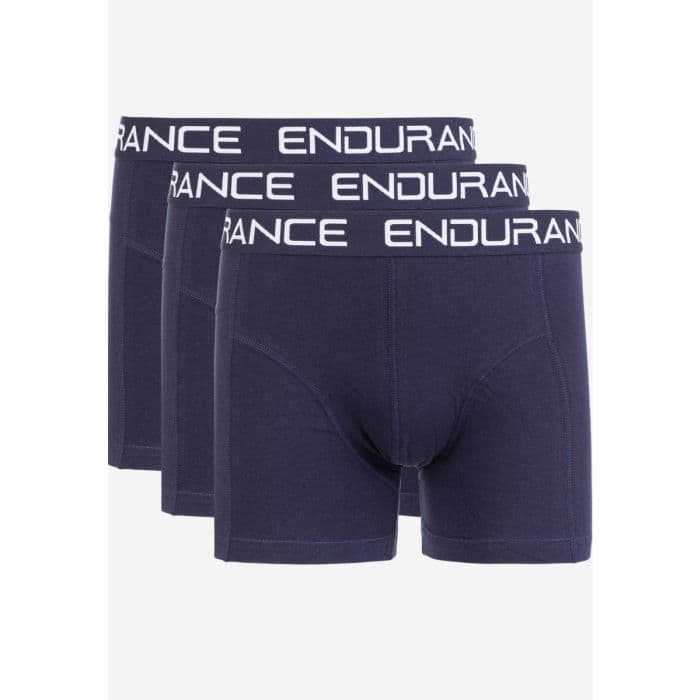 Endurance Burke Boxershorts 3-Pack - Mukavat ja hengittävät alusvaatteet juoksuun, koko K, sininen