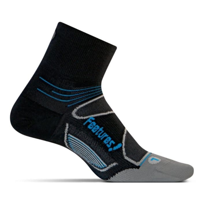 Feetures Elite iWick Quarter Sukat K. XL (47-51) - Erinomaiset juoksusukat kosteudenhallintaan ja mukavuuteen