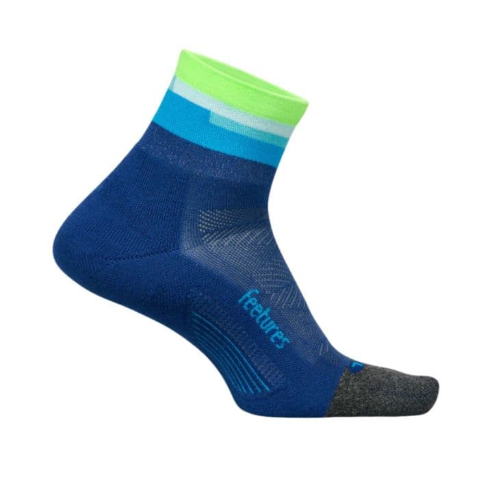 Feetures Elite Ultra Light Quarter Sukat Sininen Koko S – Kevyet, hengittävät ja kestävä mukavuus juoksuun ja harjoitteluun