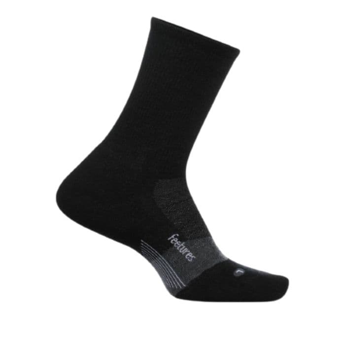 Feetures Merino 10 Ultra Light Mini Crew K. L=43-46 Musta Unisex