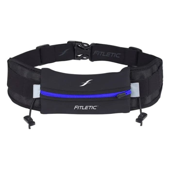 Fitletic Ultimate 1 - Koko Yksi Musta Juoksuvyö, Taskut ja Mukautuva Suunnittelu