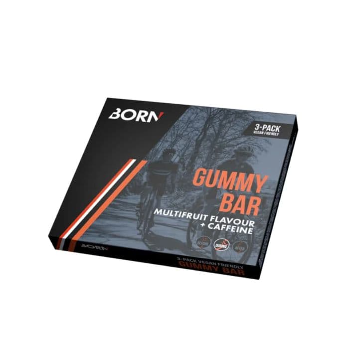 BORN Gummy Bar Caffeine 3-Pack 3x30g Multifruit K. ONE SIZE Musta Unisex