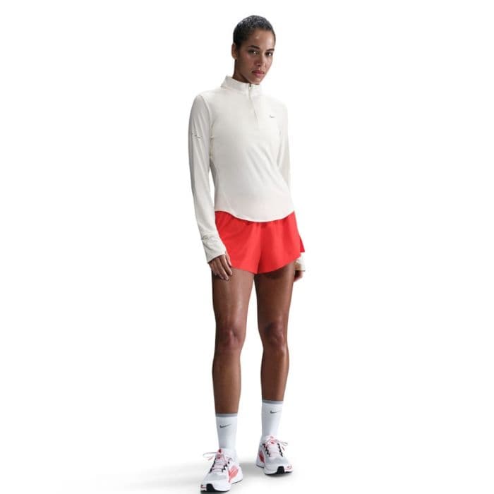 Nike Dri-Fit Swift Half Zip Running Top K. L Valkoinen Naiset