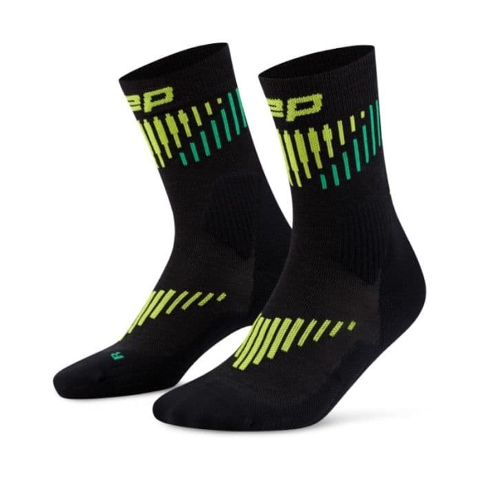 CEP Core Run Merino Socks Mid-Cut 3.0 K. 39-42 III Musta Miehet