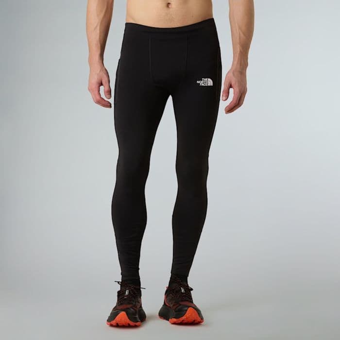 The North Face Winter Warm Tights Miehet L - Mustat pitkät juoksu- ja ulkoiluhousut kylmiin päiviin