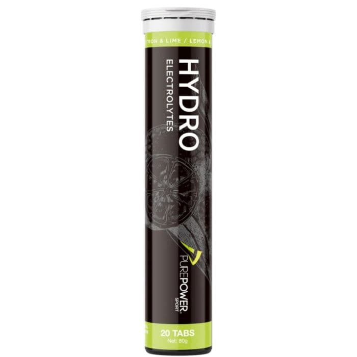 PurePower Hydro Tabs 20 kpl sitruuna/lime - energia-tabletit juoksuun ja harjoitteluun