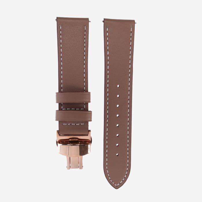 Elevate Watch Band for Forerunner 22mm (Leather) K. ONE SIZE Ruskea Unisex