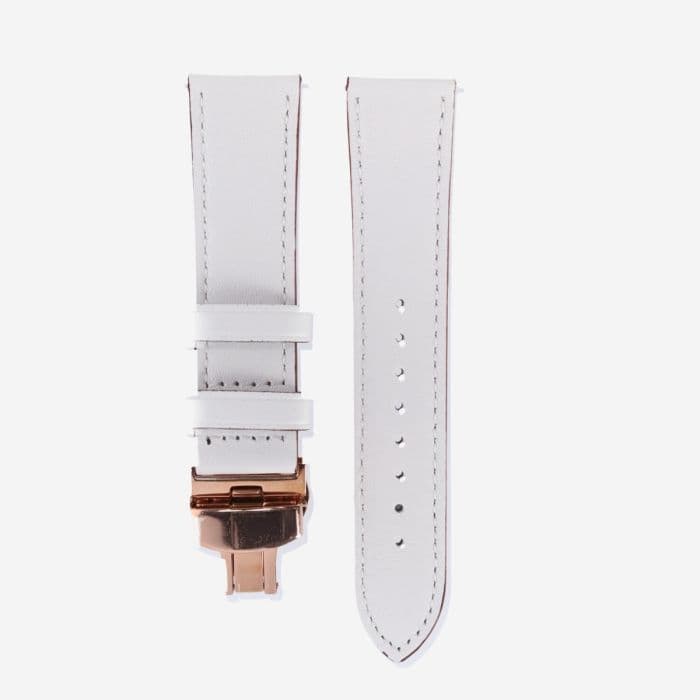 Elevate nahkaremmi Forerunner® 22mm - tyylikäs valkoinen vararanneke juoksukellolle