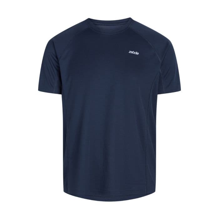 Zebdia Chest Print Sports SS Tee K. XXL Sininen Miehet