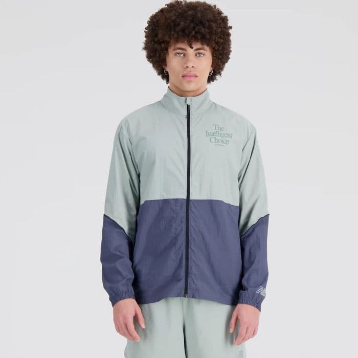 New Balance Graphic Impact Juoksupakkaus Takki, K. S Vihreä - Kevyt ja Pakattava Juoksutakki Kauden Suosikki!