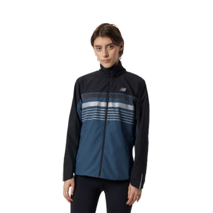 New Balance Accelerate Protect Jacket Refl K. XS Sininen / Musta Naiset