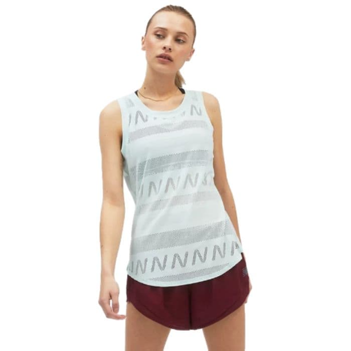 New Balance Q Speed Jacquard Tank Top XL hengittävä juoksu- ja treenipaita, kevyt ja mukava, musta