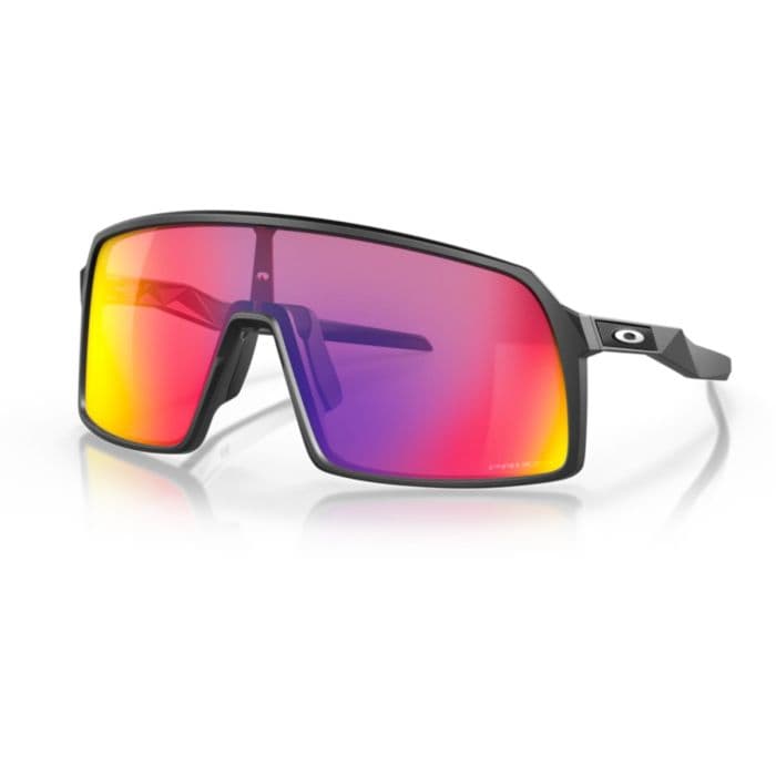 Oakley Sutro S Aurinkolasit (Prizm Road) - Yksi koko, Musta, Erinomainen näkyvyys juoksussa