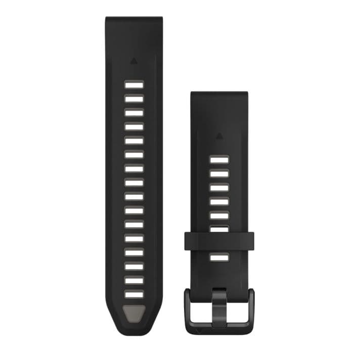 Garmin QuickFit® 20 - Musta Silikonihihna, Yksi Koko - Kellojen Tarvikkeet Juoksijalle