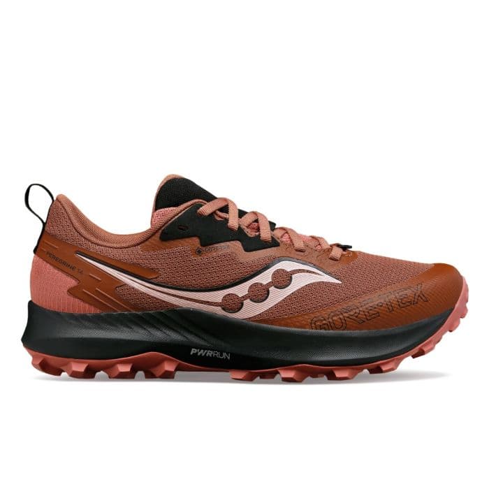 Saucony Peregrine 14 GTX Naiset Juoksukengät, Punainen, Koko 37 - Vedenpitävät ja Kestävä