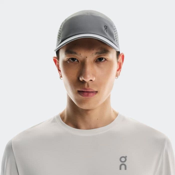 On Lightweight Cap Harmaa – Hengittävä juoksu- ja ulkoiluhattu, mukavuus ja suorituskyky, koko S-XL