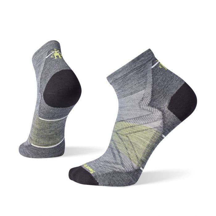 Smartwool Run Zero Cushion Ankle Socks K. M Harmaa Unisex