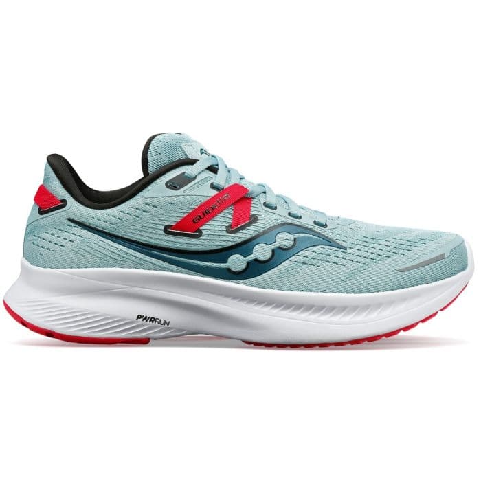 Saucony Guide 16 naisten juoksukengät ylipronatoijille, koko 35½, sininen, mukava tuki harjoitteluun ja pitkiin lenkkeihin