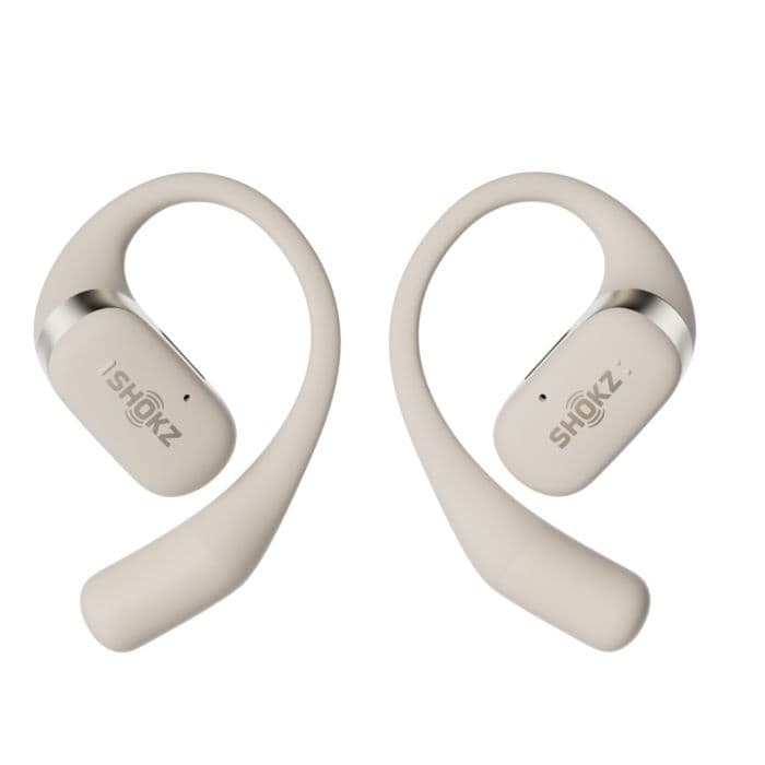 Shokz OpenFit K - Yksi koko, ruskeat langattomat kuulokkeet juoksuun ja aktiiviseen elämäntapaan